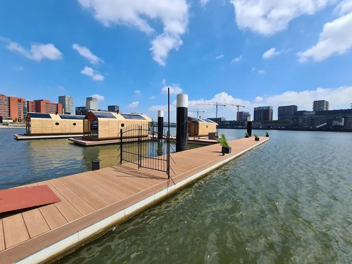 בית נופש הוילה Wikkelboat Nr5 At Floating Rotterdam Rijnhaven הולנד