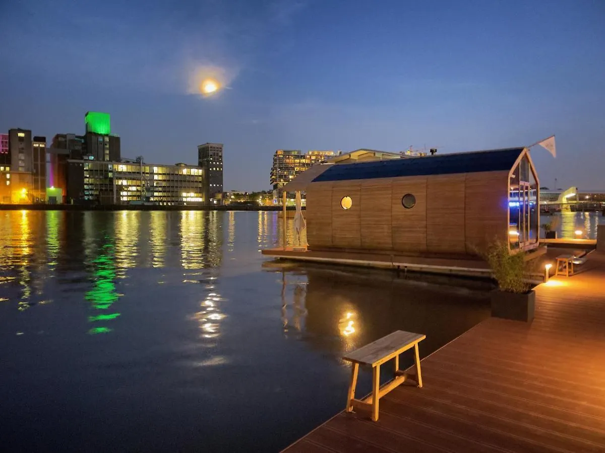 הוילה Wikkelboat Nr5 At Floating Rotterdam Rijnhaven בית נופש